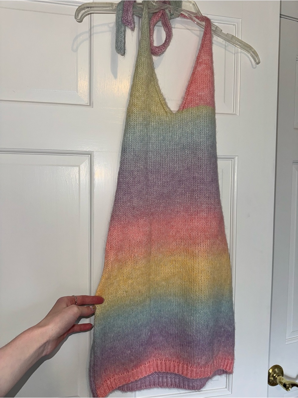Princess Polly Ombre Pastel Knit Sweater - Pink, Yellow, Purple, Gray